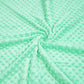 Tissu Minky A Pois Premium 380g/m² - Vert Menthe