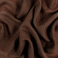 Tissu 100% Lin Lavé | Brun Cacao Stonewashed | 190gr/m² Laize 1m45