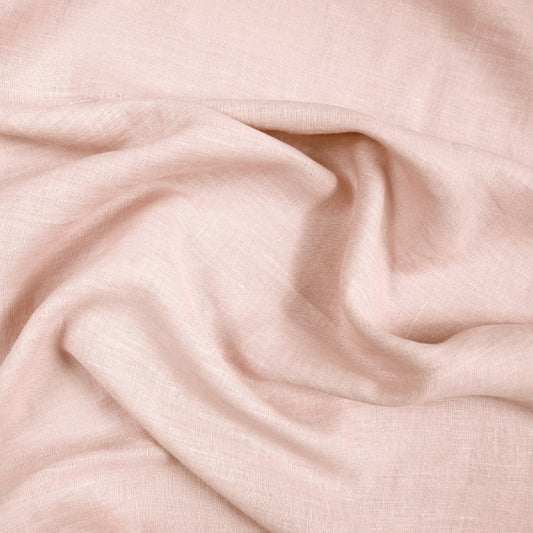 Tissu 100% Lin Lavé | Rose Pétale Stonewashed | 190gr/m² Laize 1m45