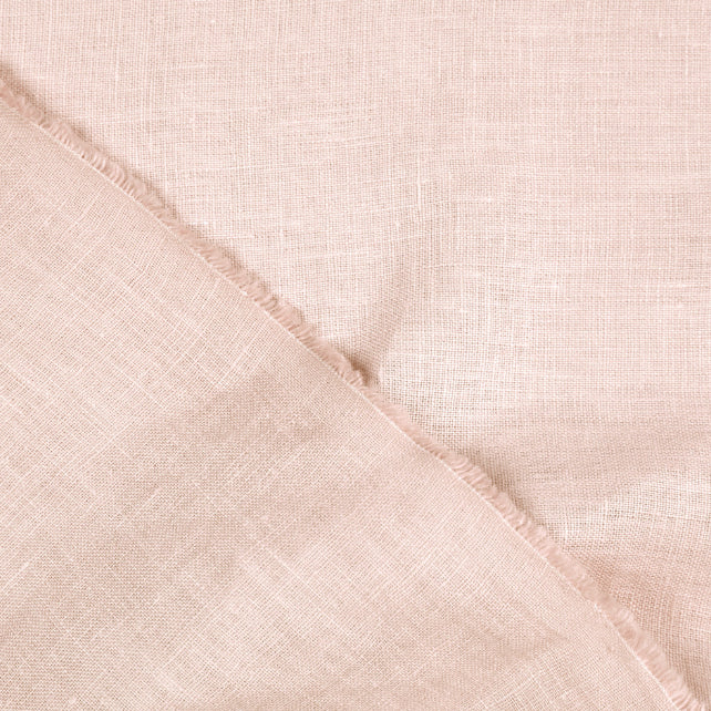 Tissu 100% Lin Lavé | Rose Pétale Stonewashed | 190gr/m² Laize 1m45