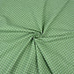 Tissu Coton Petits Pois 4mm Blancs Fond Vert Fougère | Laize 1m60