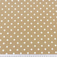 Tissu Coton Petits Pois 7mm Blancs Fond Beige Latte | Laize 1m60