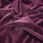 Tissu Minky Lisse Raisin Bordeaux | Premium | Laize 1m55
