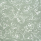 Tissu Coton Contours de Fleurs Vert Olive | Laize 1m55