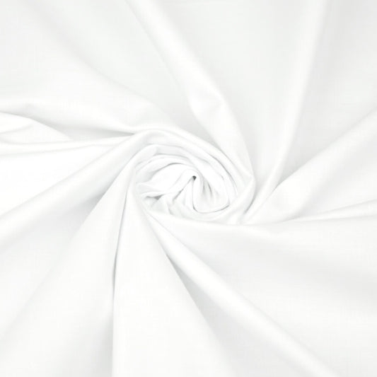 Tissu Coton Uni | Grande Laize 2m20 | Couleur Blanc