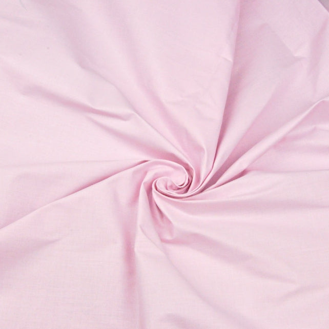 Tissu Coton Uni | Grande Laize 2m20 | Couleur Rose Clair