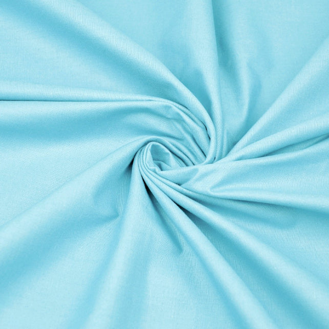 Tissu Coton Uni | Grande Laize 2m20 | Couleur Bleu Turquoise Light