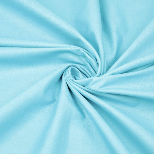 Tissu Coton Uni | Grande Laize 2m20 | Couleur Bleu Turquoise Light