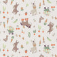 Tissu Coton Animaux Baudet Fond Ecru | Laize 1m50