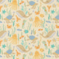 Tissu Coton Animaux Marins Bubly Fond Jaune | Laize 1m50