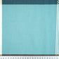 Tissu Coton Géométrique Grands Carrés Beige Turquoise | Laize 1m55