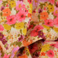 Tissu Double Gaze De Coton Imprimé | Fleurs Rebecca Orange