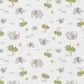 Tissu Coton Elephant Pachy Fond Blanc | Laize 1m50