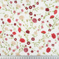 Tissu Coton Fleurs Mini Branches Rouges Fond Blanc | Laize 1m55