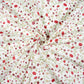 Tissu Coton Fleurs Mini Branches Rouges Fond Blanc | Laize 1m55