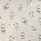 Tissu Coton Africains Girafes Beiges Fond Beige | Laize 1m55