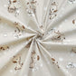 Tissu Coton Africains Girafes Beiges Fond Beige | Laize 1m55