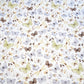 Tissu Coton Papillons Libellule Vert Gris | Laize 1m60