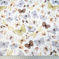 Tissu Coton Papillons Libellule Vert Gris | Laize 1m60