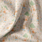 Tissu Coton Souris Soury Bleu Orange | Laize 1m50