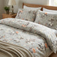 Tissu Coton Lily Roses Sauvages Fond Gris | Laize 1m55 - PopCoton
