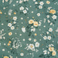 Tissu Coton Lily Roses Sauvages Fond Vert Sauge | Laize 1m55