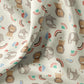 Tissu Coton Lion Elephant Murphy Ecru | Laize 1m50