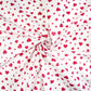 Tissu Coton Petits Cœurs Roses Fond Blanc | Laize 1m55