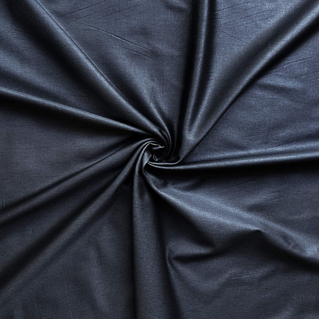 Tissu Satin 100% Coton Uni | Gris Graphite