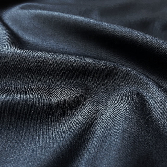 Tissu Satin 100% Coton Uni | Gris Graphite