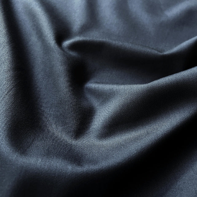Tissu Satin 100% Coton Uni | Gris Graphite