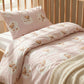 Tissu Coton Teddy Lune Fond Rose | Laize 1m55