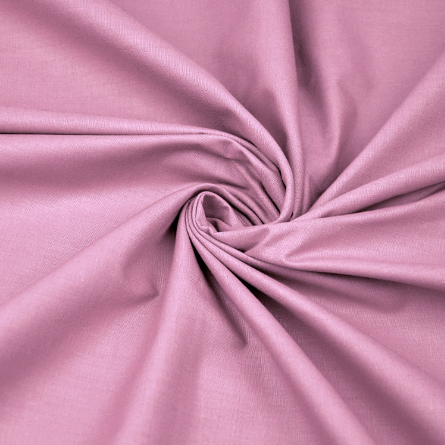 Tissu Coton Uni | Grande Laize 2m20 | Couleur Rose Solide