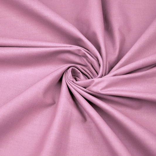 Tissu Coton Uni | Grande Laize 2m20 | Couleur Rose Solide