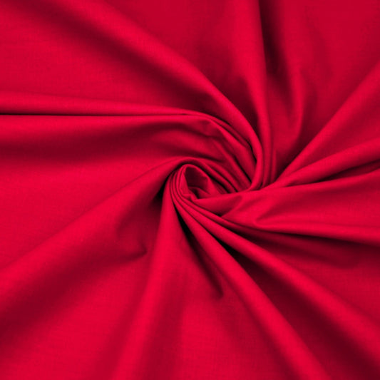 Tissu Coton Uni | Grande Laize 2m20 | Couleur Rouge Tomate