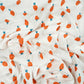 Tissu Double Gaze De Coton Imprimé | Carottes Fond Blanc | Laize 130cm