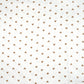 Tissu Double Gaze De Coton Imprimé | Cœurs Bruns Fond Blanc | Laize 130cm