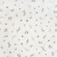 Tissu Double Gaze De Coton Imprimé | Fleurs et Papillons Beiges