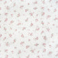 Tissu Double Gaze De Coton Imprimé | Fleurs Roses et Feuilles