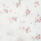 Tissu Double Gaze De Coton Imprimé | Fleurs Roses et Feuilles