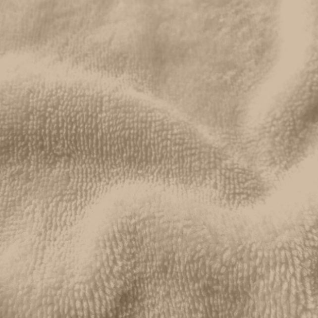 Tissu Coton Micro Eponge Bambou Beige Lin | Laize 1m50