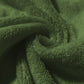 Tissu Coton Micro Eponge Bambou Vert Fougère | Laize 1m50