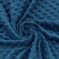 Coton Minky A Pois Premium - Bleu Navy