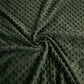 Coton Minky A Pois Premium 380g/m² - Vert Kaki