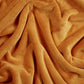 Tissu Minky Lisse Citrouille 380g/m² | Premium | Laize 1m55