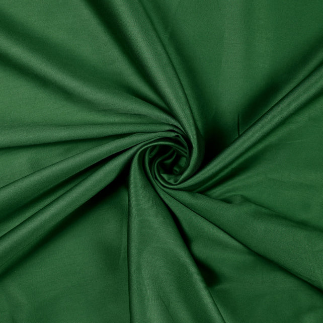 Tissu Satin 100% Coton Uni | Vert Bouteille
