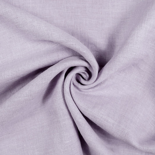 Tissu 100% Lin Lavé | Lavende Stonewashed | Laize 1m45