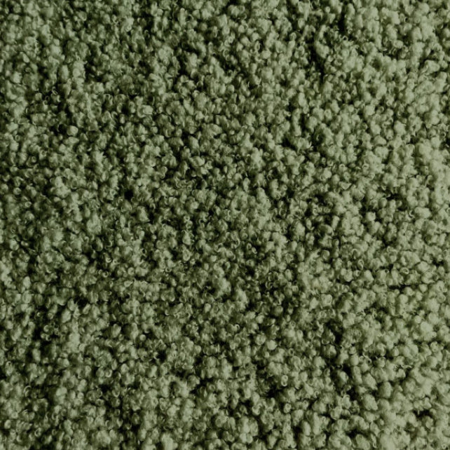 Tissu Teddy Polyester Bouclé | Couleur Fougère | Laize 1m50