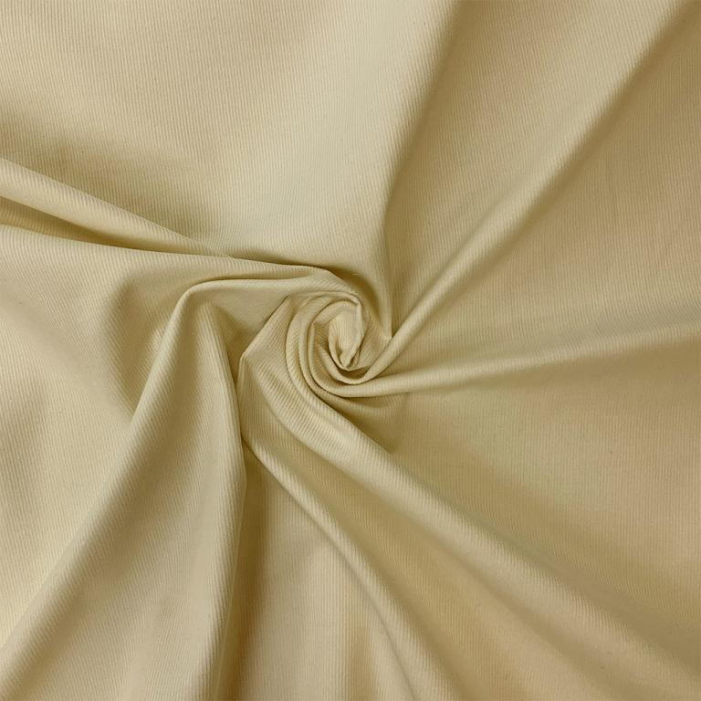 Velours Coton 1000 Raies Vanille | 1m x 1m45