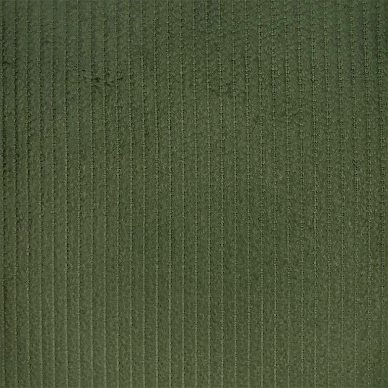 Tissu Velours Coton 500 Raies Fougère | Laize 1m50